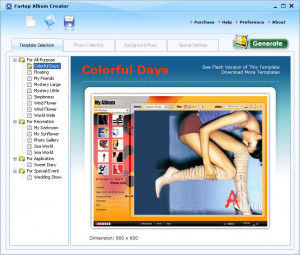 Fortop Album Creator - náhled