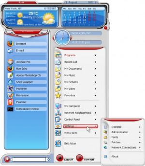 Aston2 Menu - náhled