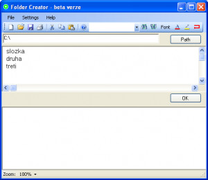 Folder Creator - náhled
