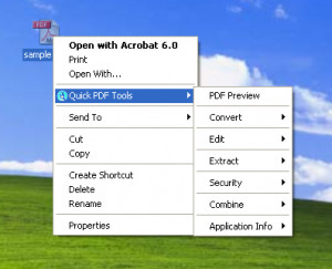 Quick PDF Tools - náhled