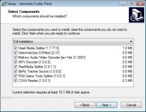 Xenorate Codec Pack - náhled