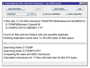 Find Duplicate Files - náhled