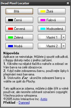 Dead Pixel Locator - náhled