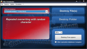 Files Terminator - náhled