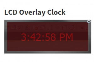 LCD Overlay Clock - náhled