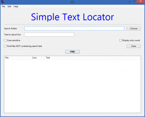 Simple Text Locator - náhled