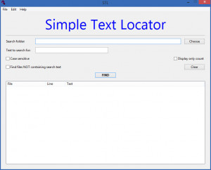 Simple Text Locator - náhled