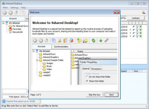 4shared Desktop - náhled