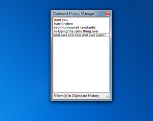 Clipboard History Manager  - náhled