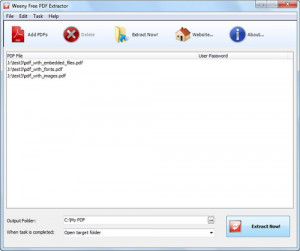 Weeny Free PDF Extractor - náhled
