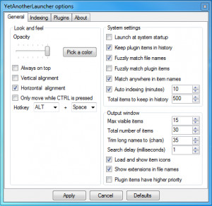 Yet Another Launcher - náhled