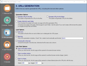 HTML File List Creator - náhled