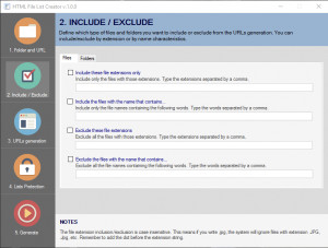 HTML File List Creator - náhled