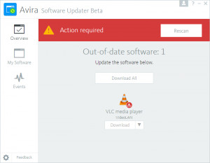 Avira Software Updater - náhled