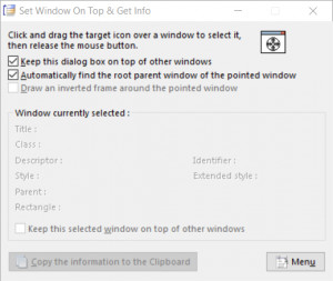 Set Window On Top & Get Info - náhled