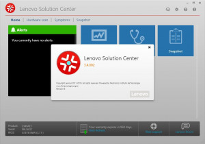 Lenovo Solution Center - náhled
