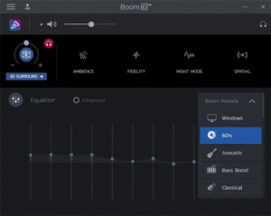 Boom 3D Windows - náhled
