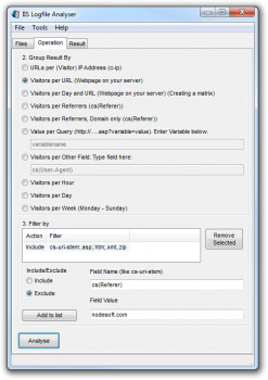 IIS Logfile Analyser - náhled