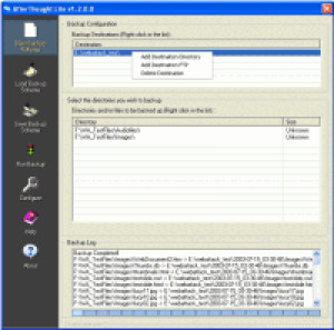 AfterThought Backup Lite - náhled