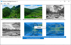Windows Spotlight Extractor - náhled