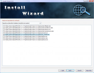 Install Wizard - náhled