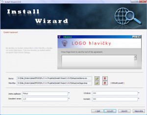 Install Wizard - náhled