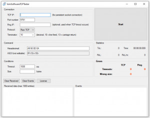 isimSoftware TCP Tester - náhled
