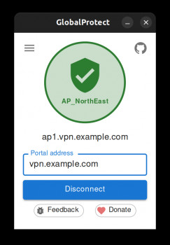 GlobalProtect-openconnect - náhled