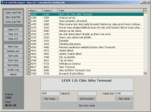 LH-SubTitle editor - náhled