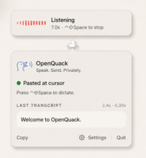 OpenQuack - náhled