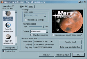 Mars 3D Space Tour - náhled