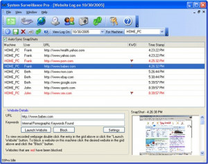 System Surveillance Pro - náhled