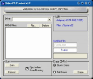 VideoCD Creator - náhled