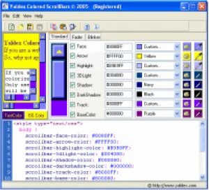 Yaldex Colored ScrollBars - náhled