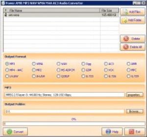 Power AMR MP3 WAV WMA M4A AC3 Audio Converter - náhled