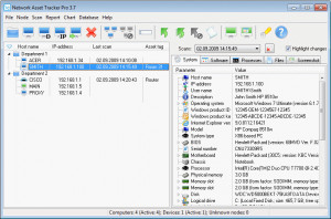 Network Asset Tracker Pro - náhled