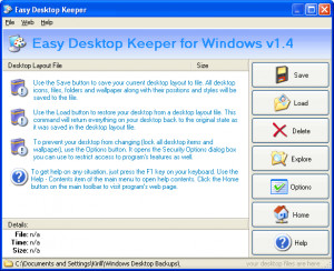 Easy Desktop Keeper - náhled