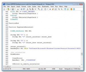 Notepad GNU - náhled