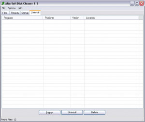 Altarsoft Disk Cleaner - náhled