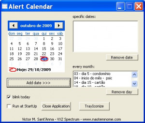 Alert Calendar - náhled