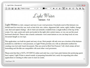 Light Writer - náhled