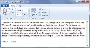 Notepad7 - náhled