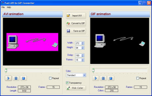 Fast AVI to GIF Converter - náhled