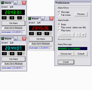 Alarm - náhled