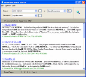 Instant Document Search - náhled