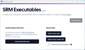 SRM Executables GUI - náhled