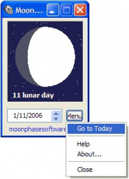 Moon Phase Calculator - náhled