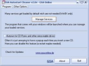 GSA Autostart Cleaner - náhled