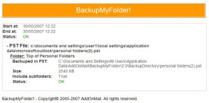 BackUpMyFolder! - náhled