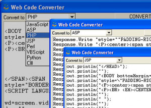 Web Code Converter - náhled